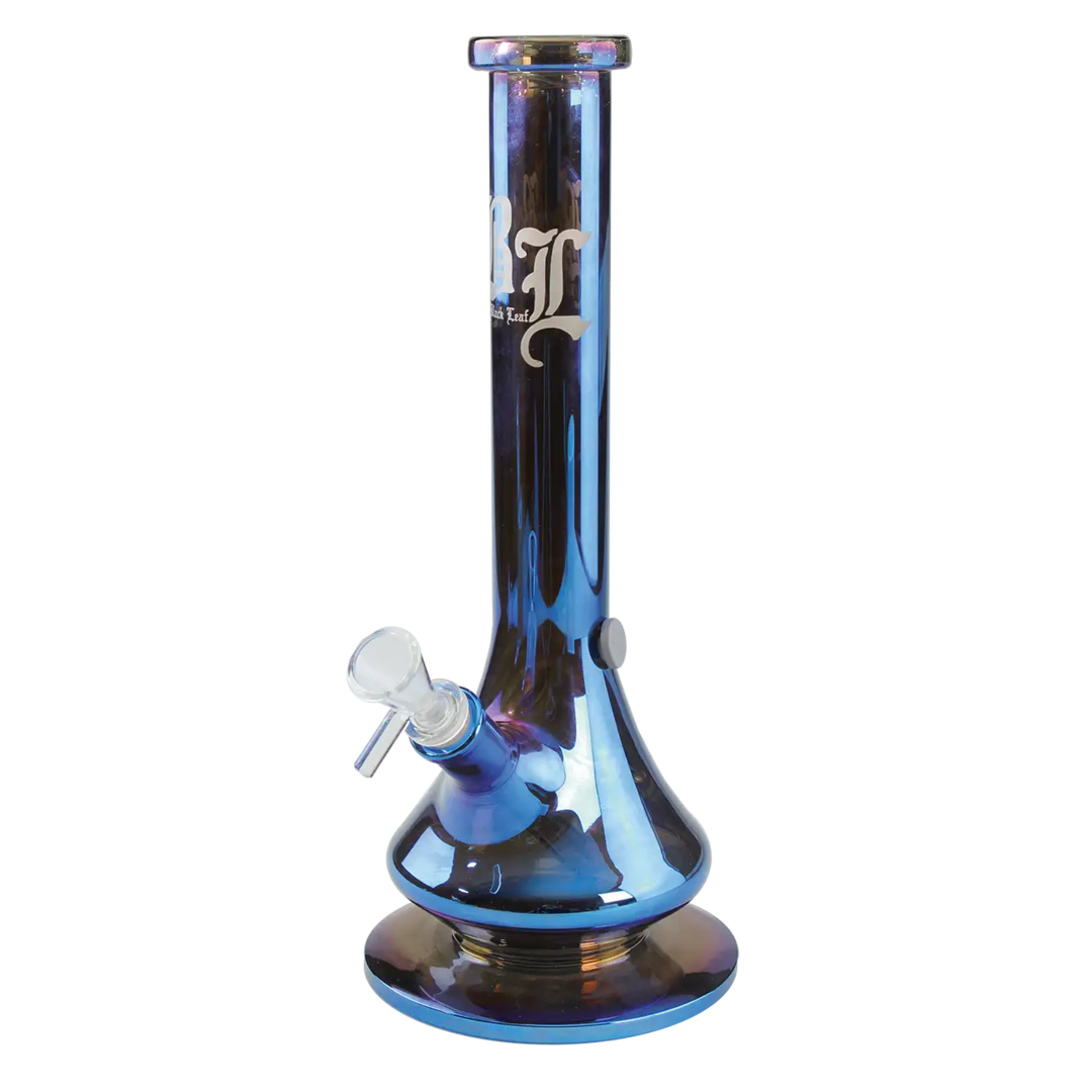 Black Leaf NEVERLAND Glas-Wasserpfeife in Blau mit Regenbogeneffekt