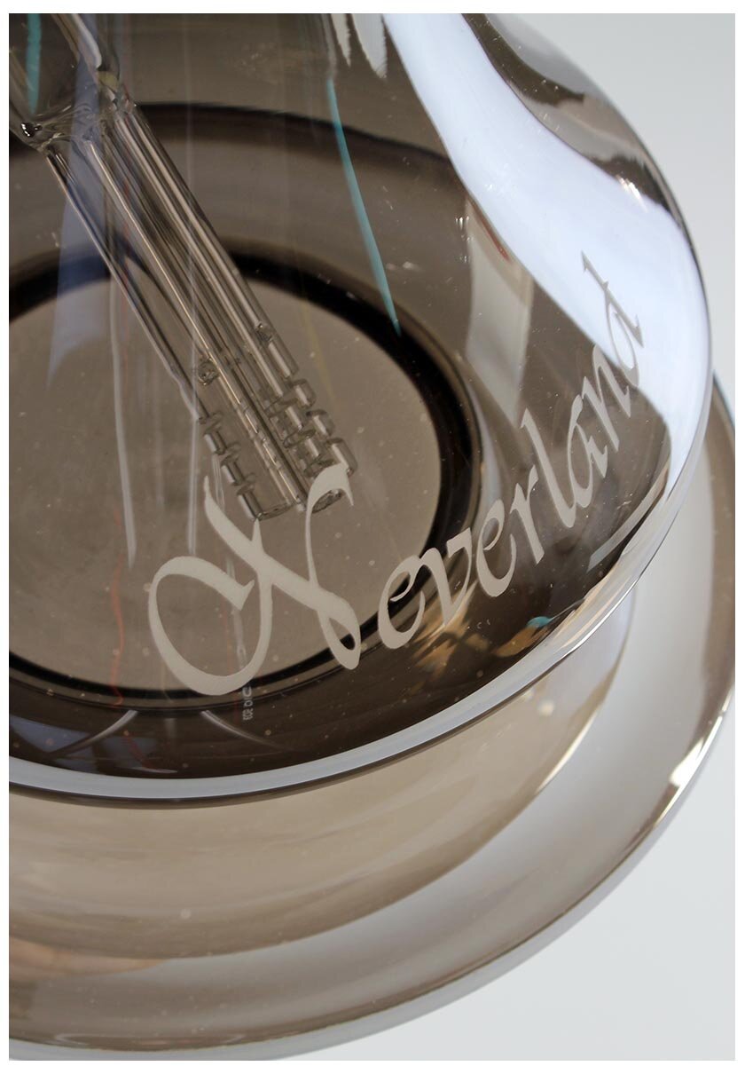 Produktfoto: Black Leaf Neverland Glas-Wasserpfeife Metalliceffekt grau, 600 mm