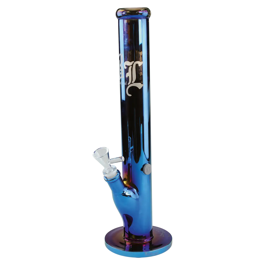 Black Leaf Neverland Glas-Wasserpfeife blau mit Regenbogeneffekt