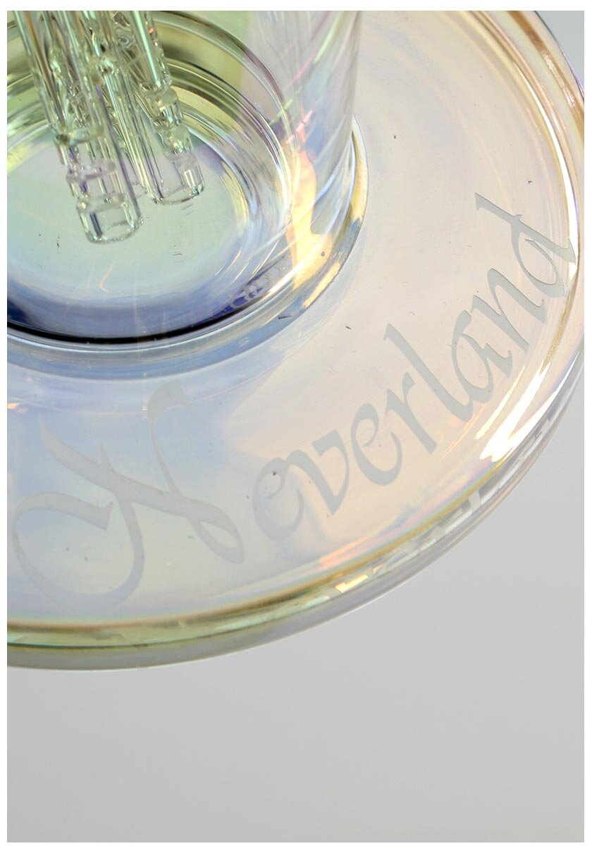 Black Leaf Neverland Glas-Wasserpfeife klar mit Regenbogeneffekt