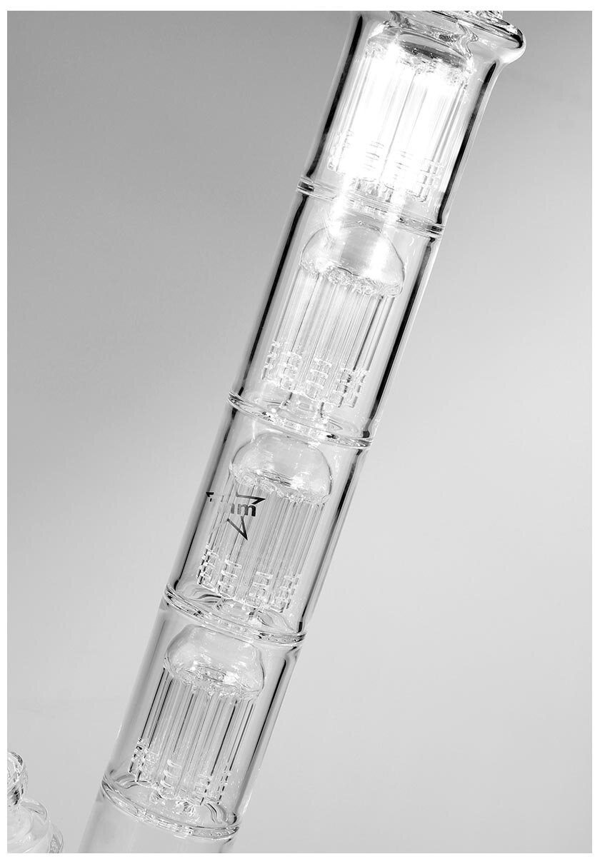 Black Leaf Glas-Wasserpfeife 825 mm mit Baumperkolatoren und Icekammer