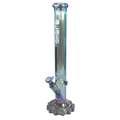 BLAZE GEAR Glas-Wasserpfeife mit Zahnradfuß in Grün/Lila