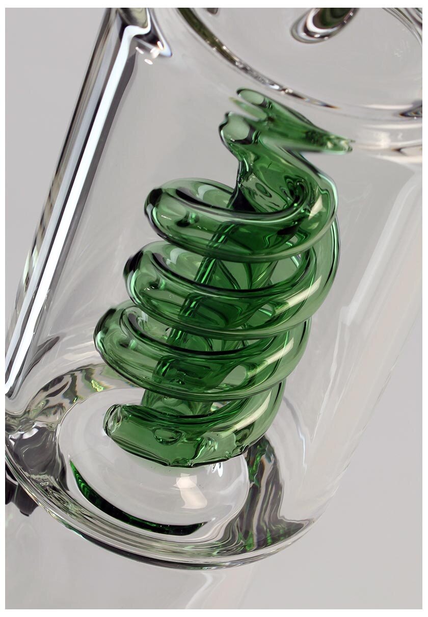 Produktfoto: Black Leaf Glas-Wasserpfeife Spirale grün 445 mm