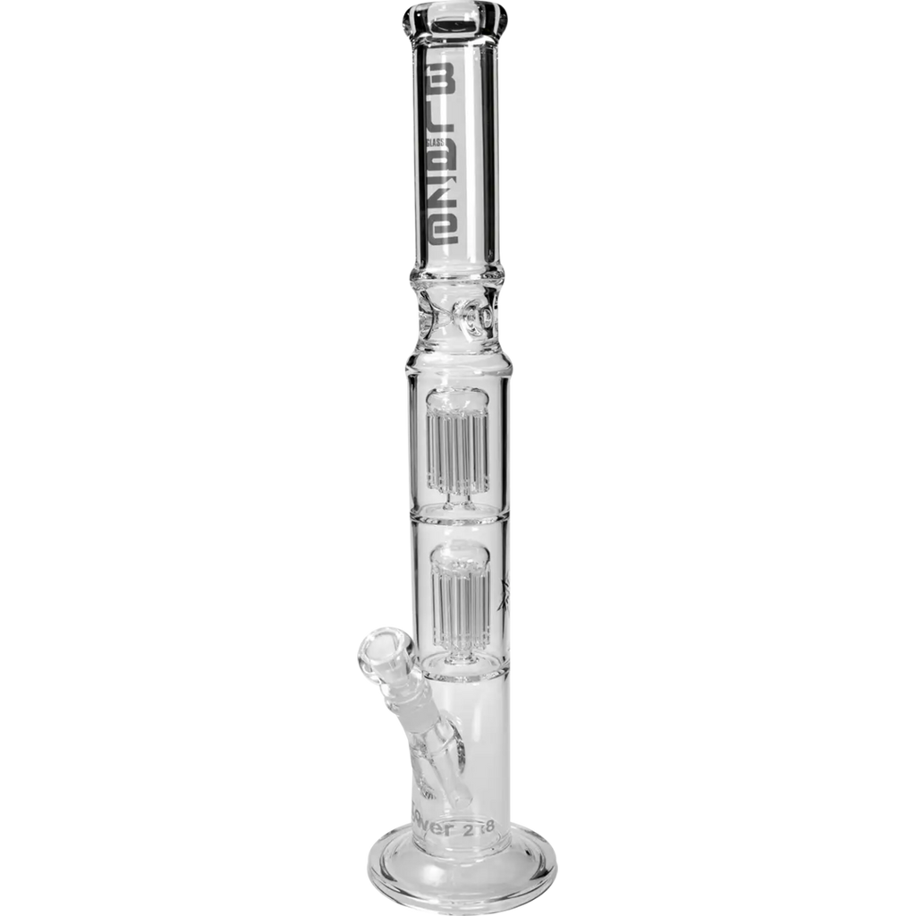 Produktfoto: BLAZE Tower Eis-Wasserpfeife klar, 2x 8-Arm-Perkolator, 545 mm
