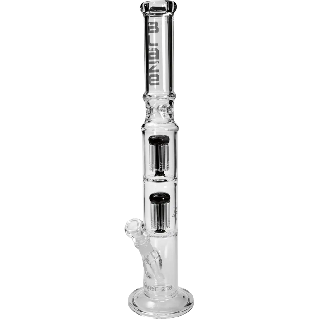Produktfoto: BLAZE Tower Eis-Wasserpfeife schwarz, 2x 8-Arm-Perkolator, 545 mm