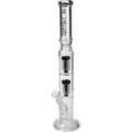 Produktfoto: BLAZE Tower Eis-Wasserpfeife schwarz, 2x 8-Arm-Perkolator, 545 mm
