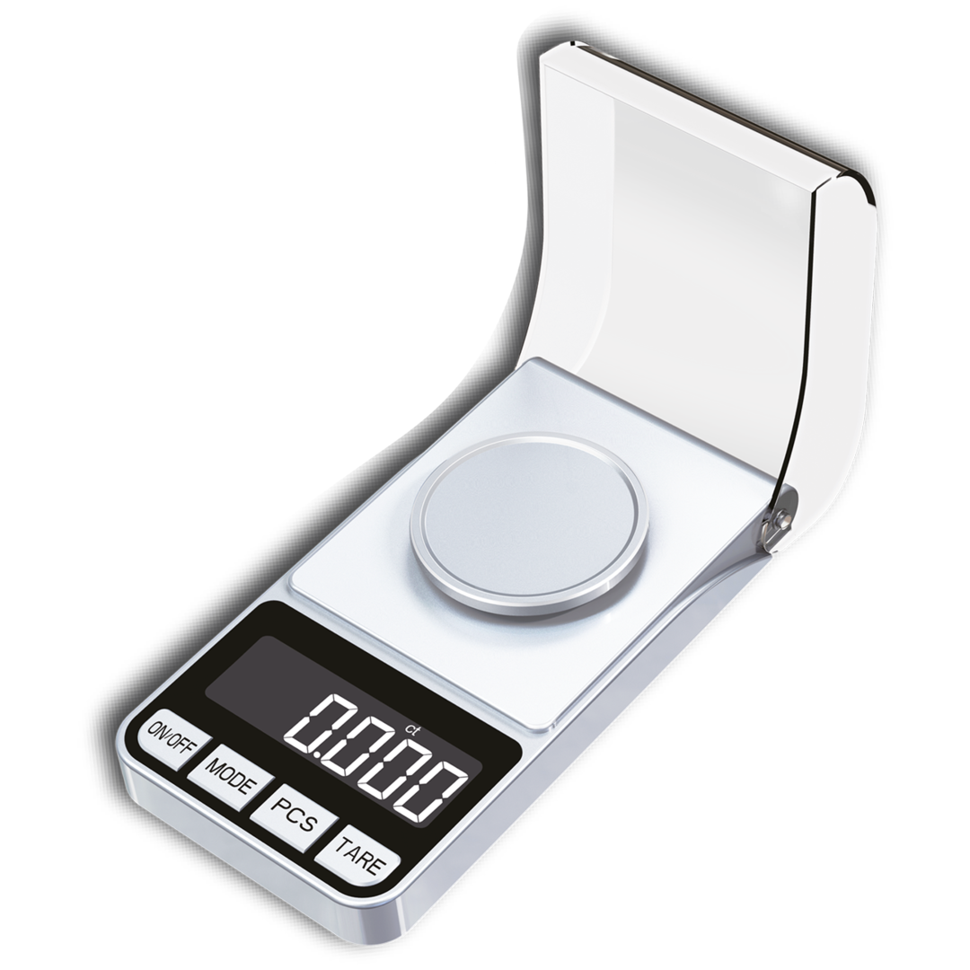 BLscale Professional Digitalwaage mit beleuchtetem Display, Messbereich 0,001 bis 20 g