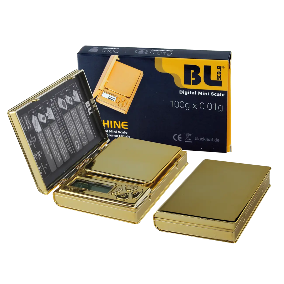 BLscale SHINE Digitalwaage im flachen Design mit Chromfinish