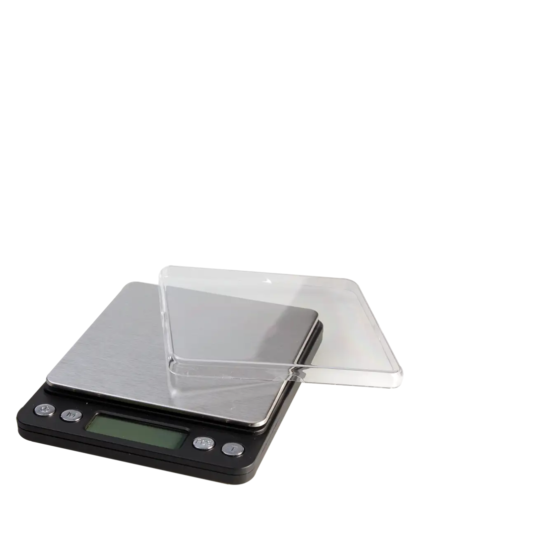 BLscale Digitalwaage in Silber mit Edelstahl-Wiegeplattform