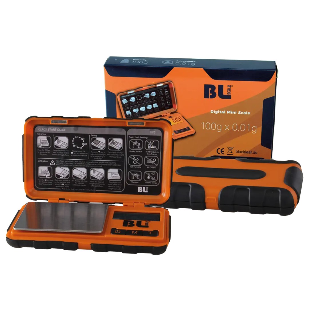 BLscale Digitalwaage in Orange mit magnetischem Deckel