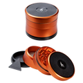 After Grow SOLINDER Kräutermühle aus orangefarbenem Aluminium, vierteilig
