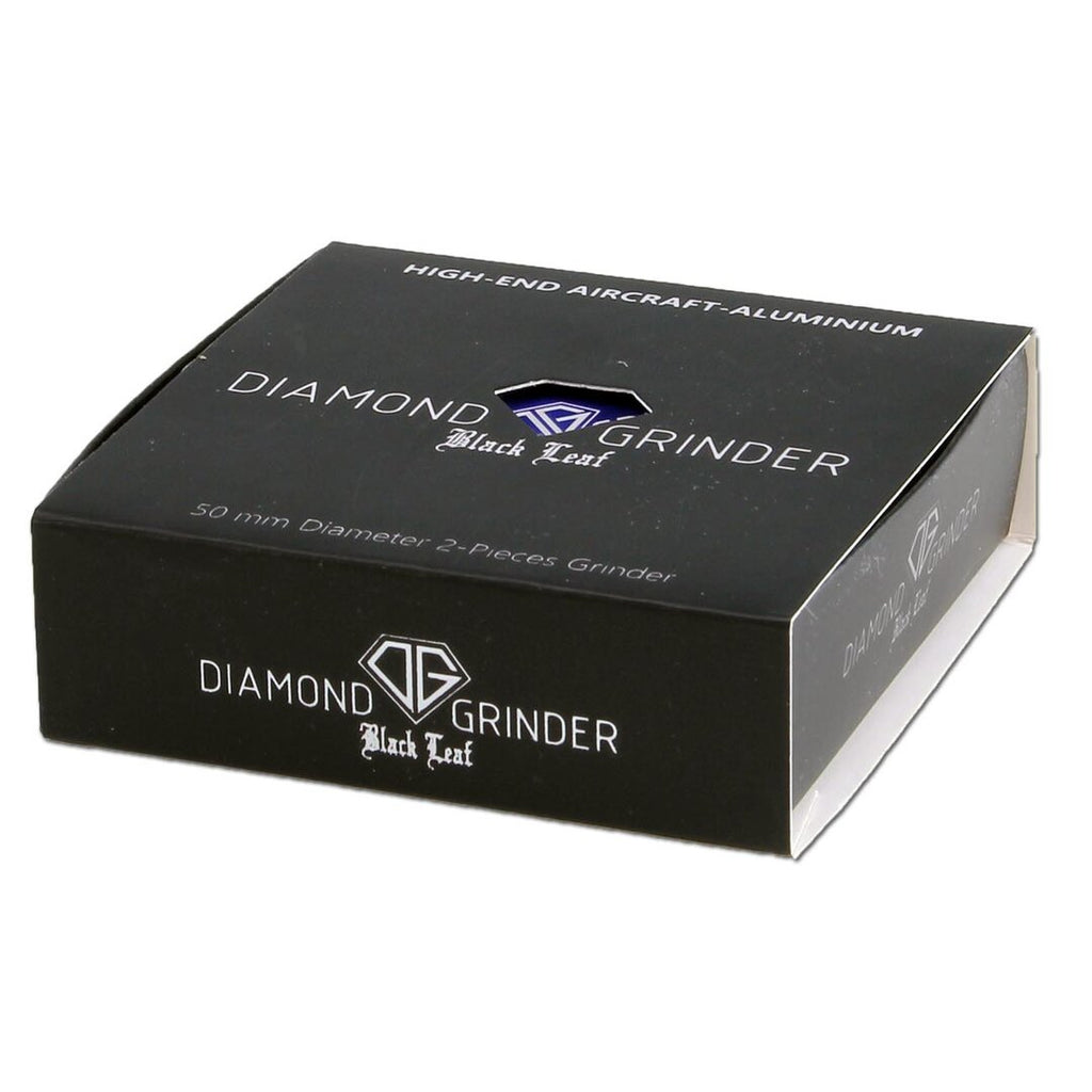 Zweiteilige Black Leaf Diamond Kräutermühle in rot