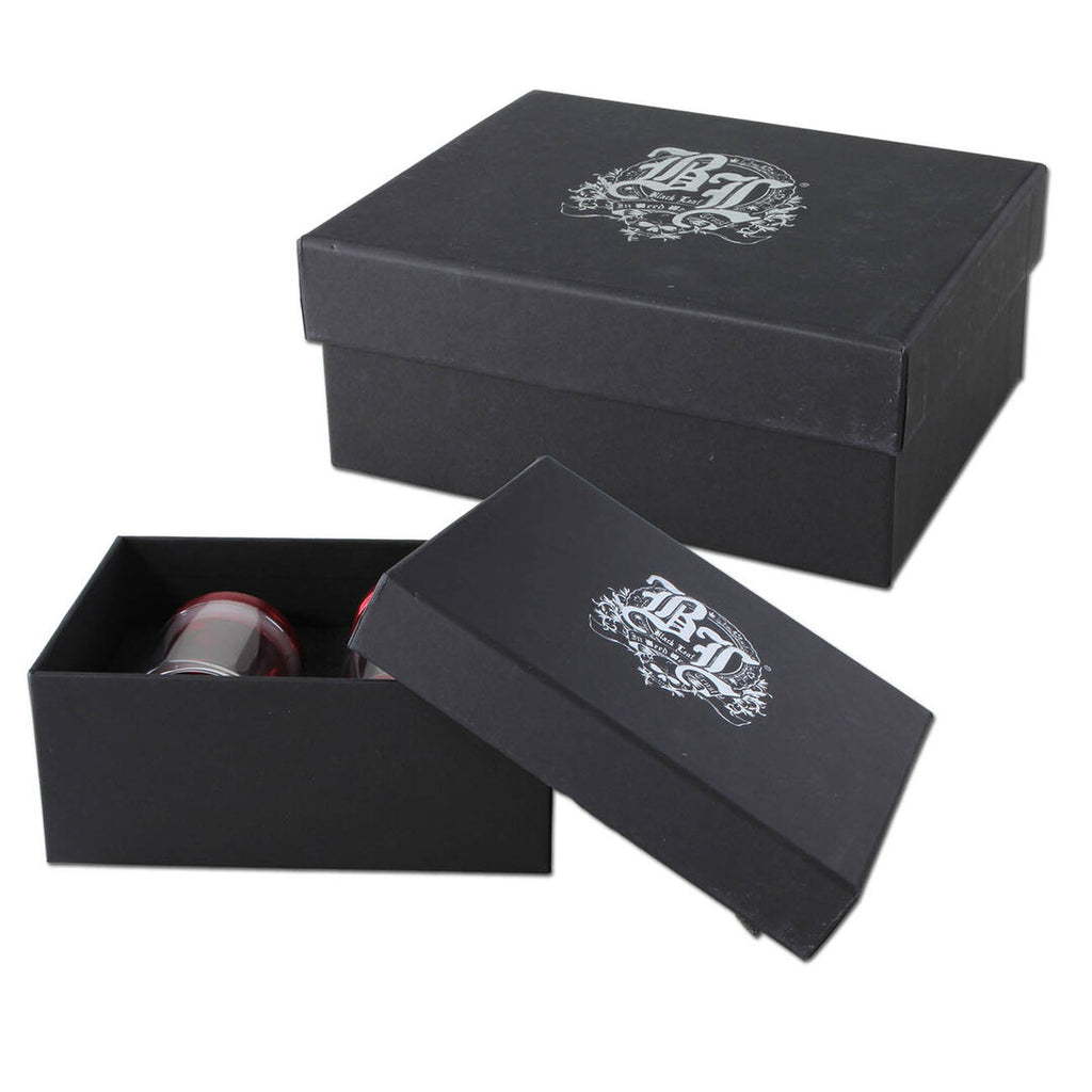 Dreiteilige Alu-Kräutermühle von Black Leaf in Grau mit Vorratsglas