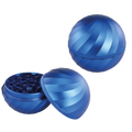 Vierteilige Kugel-Kräutermühle von Black Leaf in Blau aus Aluminium