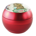 Black Leaf SPHERE Kräutermühle 4-teilig in Rot mit Glaskuppel aus Aluminium