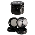 Vierteilige Kräutermühle Crown von Black Leaf in Schwarz
