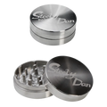 Black Leaf Steely Dan Kräutermühle aus rostfreiem Edelstahl mit Diamantschliff-Zähnen