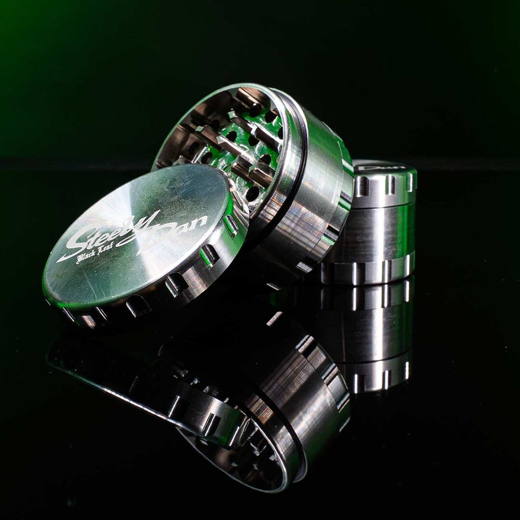 Produktfoto: Black Leaf STEELY DAN 2.0 Edelstahl-Kräutermühle 4-teilig