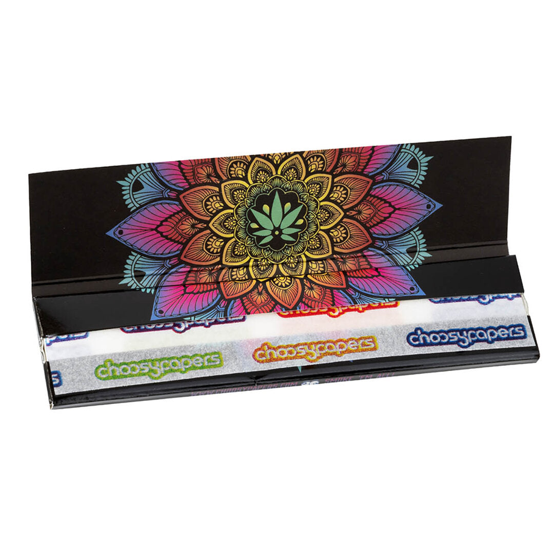 Choosypapers King Size Slim Papers im Mandala-Design in Heftpackung