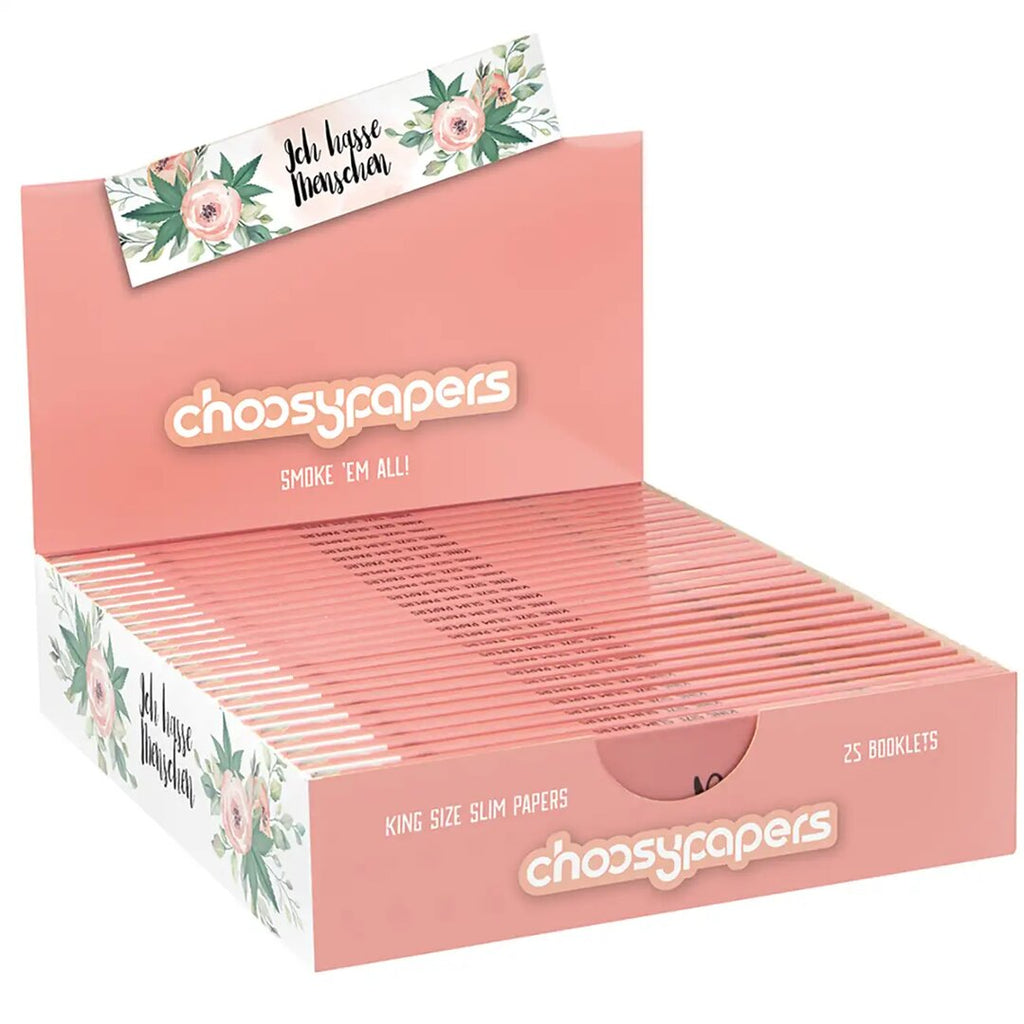 Choosypapers King Size Slim Papers mit Statement-Design in Heftpackung