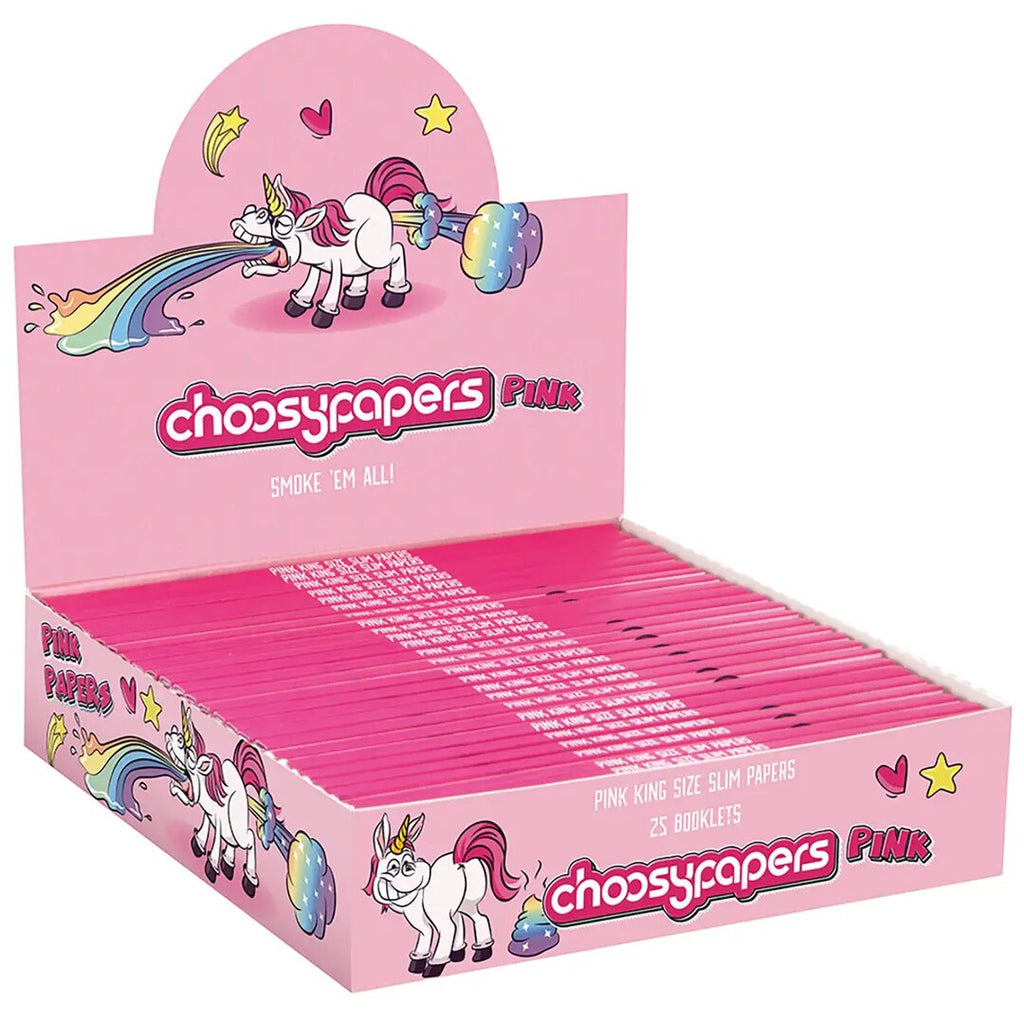 Choosypapers King Size Slim Papers im Einhorn-Design in Heftpackung