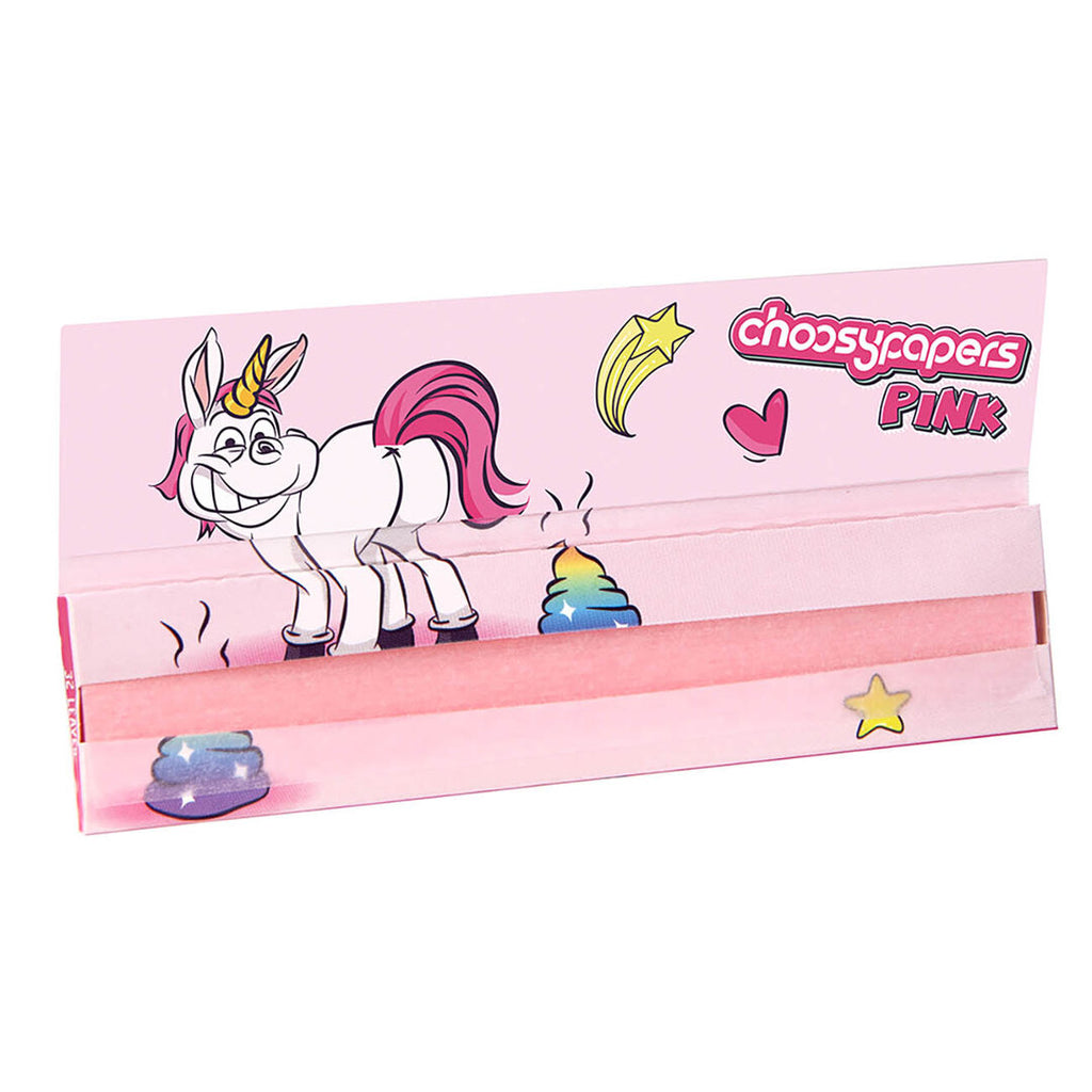 Choosypapers King Size Slim Papers im Einhorn-Design in Heftpackung