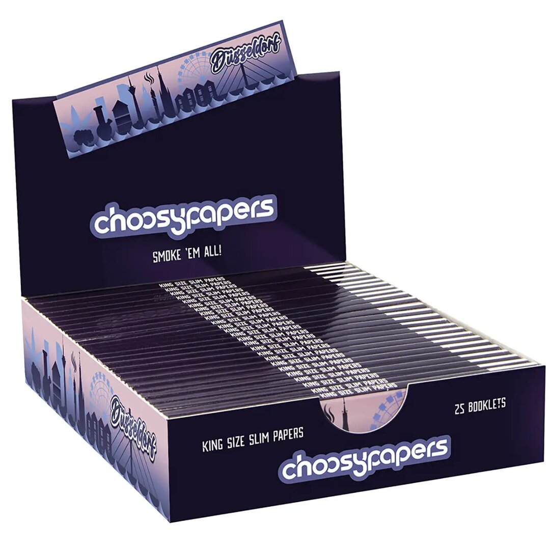 Choosypapers King Size Slim Papers im Düsseldorf-Design in Heftpackung
