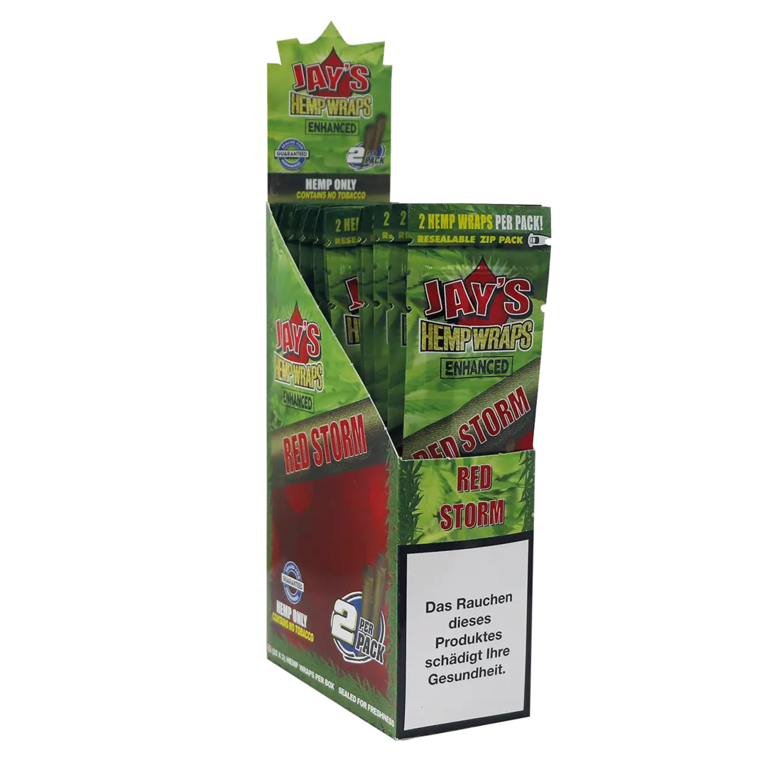 Jay's Umblätter Enhanced Red Storm in wiederverschließbarer Verpackung