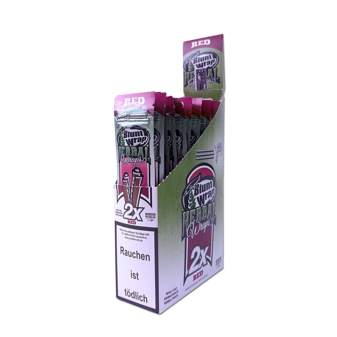Herbal Wraps Red, Kräuter-Wickelblätter in wiederverschließbarer Packung