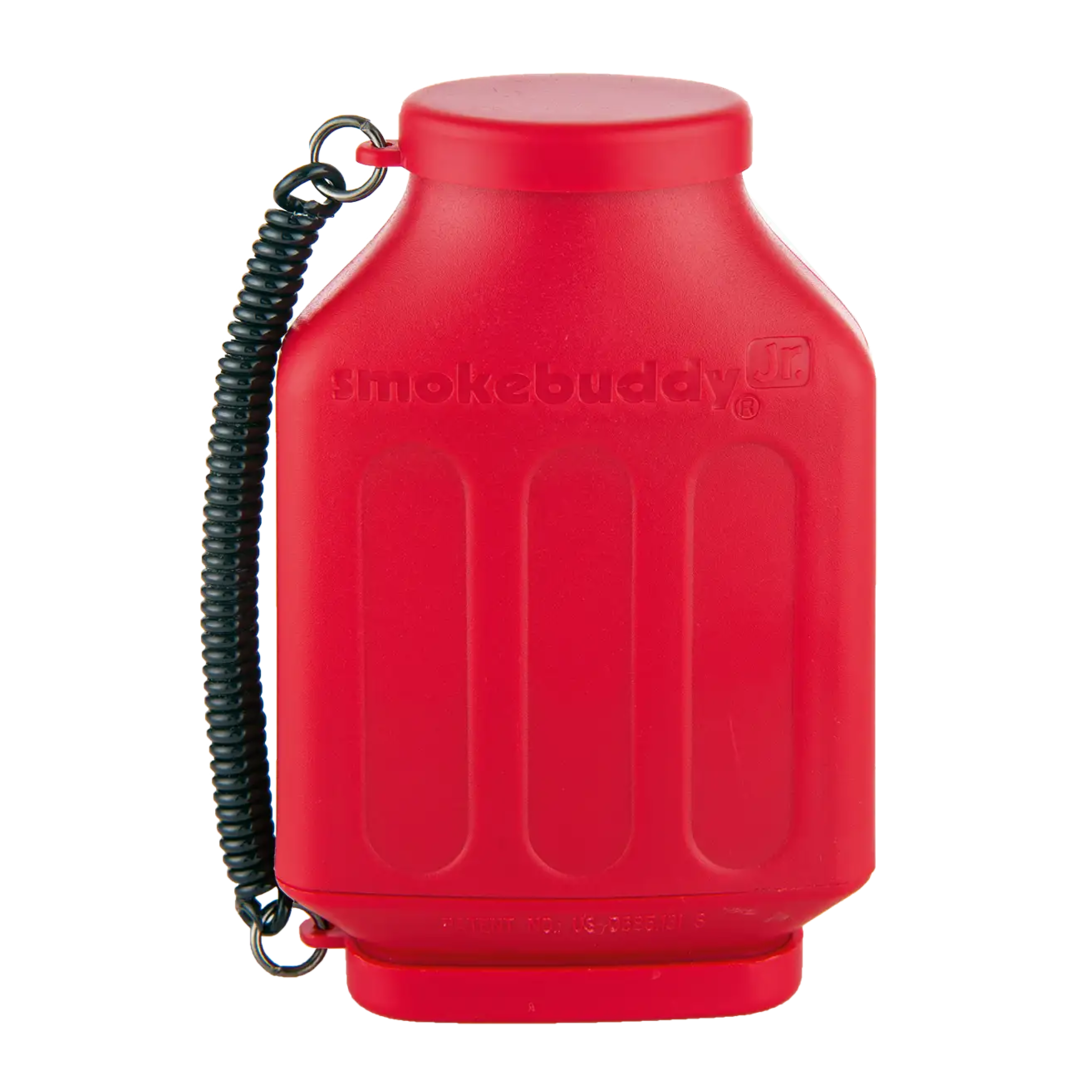 Smokebuddy Junior Personal Air Filter in Rot mit Schutzkappen