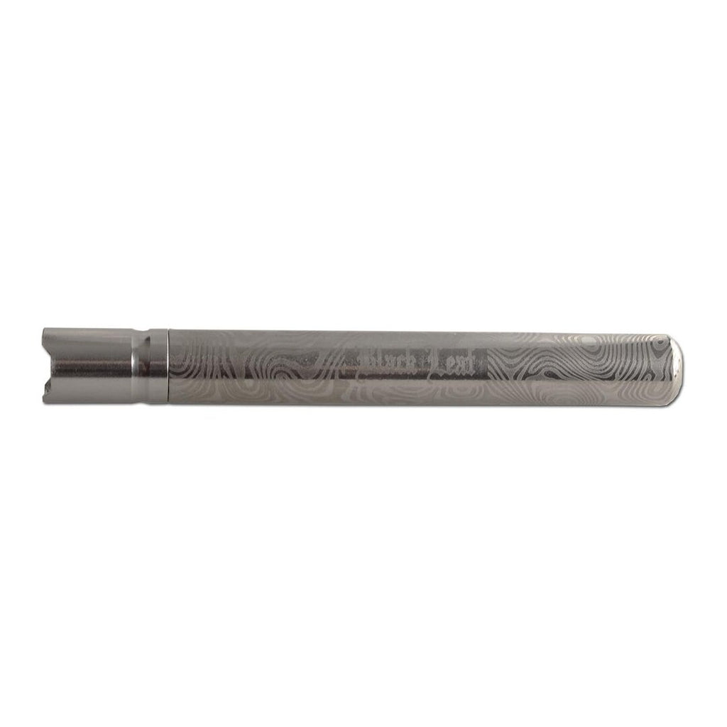 Edelstahl-Handpfeife von Black Leaf mit lasergraviertem Schriftzug