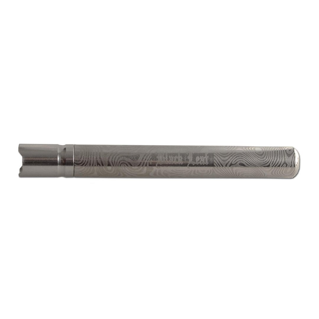 Edelstahl-Handpfeife von Black Leaf mit lasergraviertem Schriftzug