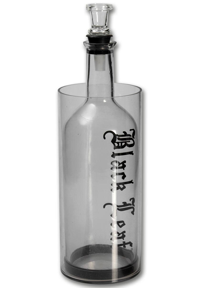 Black Leaf Pumpgun Kooler Glas-Set L mit Eimer, Flasche und Pfeifenkopf aus Glas