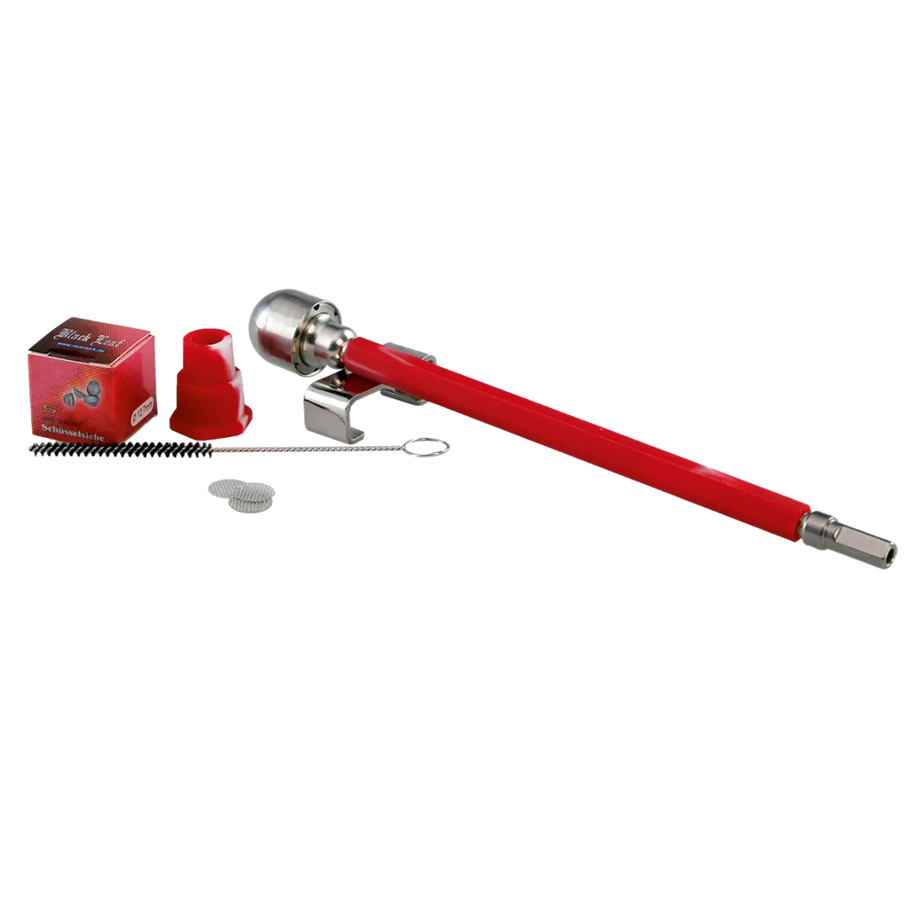 Edelstahl-Handvaporizer Wand Vape von Black Leaf in Rot