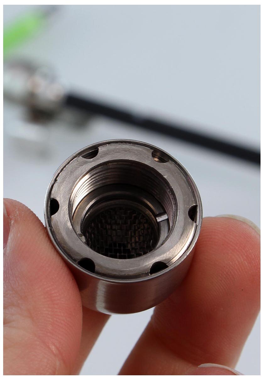 Edelstahl-Handvaporizer Wand Vape von Black Leaf in Grün