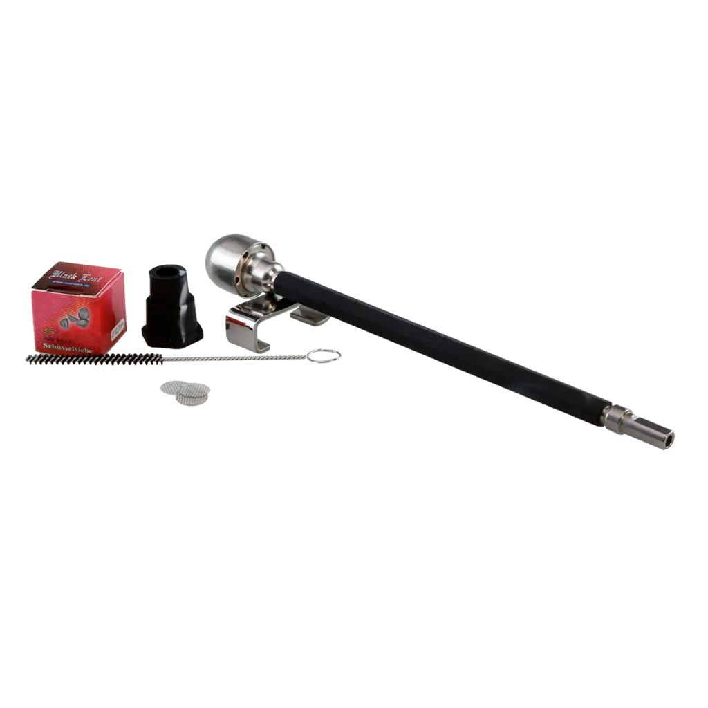 Black Leaf Wand Vape mechanischer Edelstahl-Handvaporizer in Schwarz