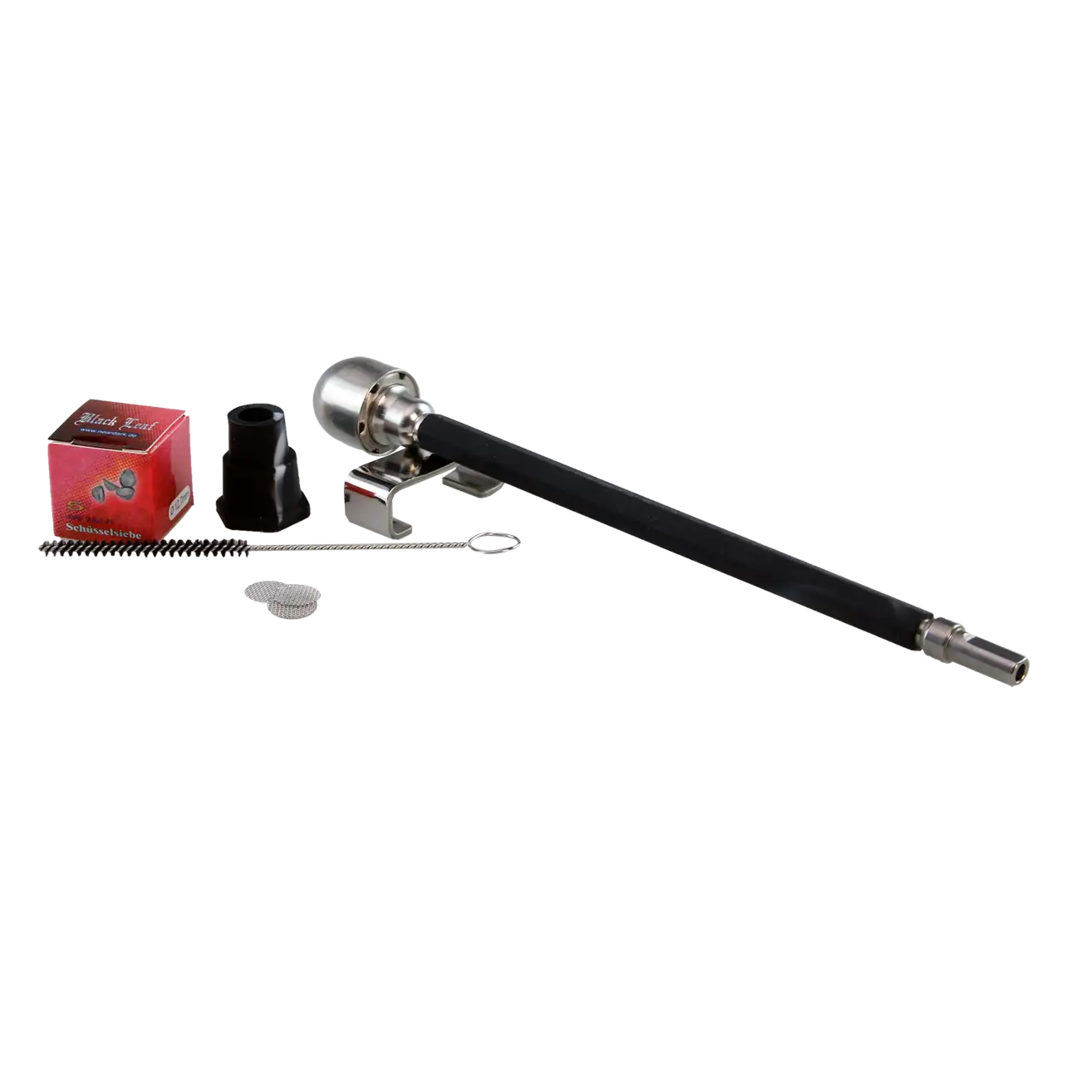 Black Leaf Wand Vape mechanischer Edelstahl-Handvaporizer in Schwarz