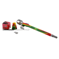 Edelstahl-Handvaporizer Wand Vape von Black Leaf in Rasta-Optik