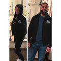 Black Leaf Hoodie mit Reißverschluss und BL-Aufdruck auf dem Rücken