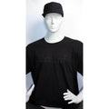 Black Leaf Oversize T-Shirt mit Logodruck in Größe S