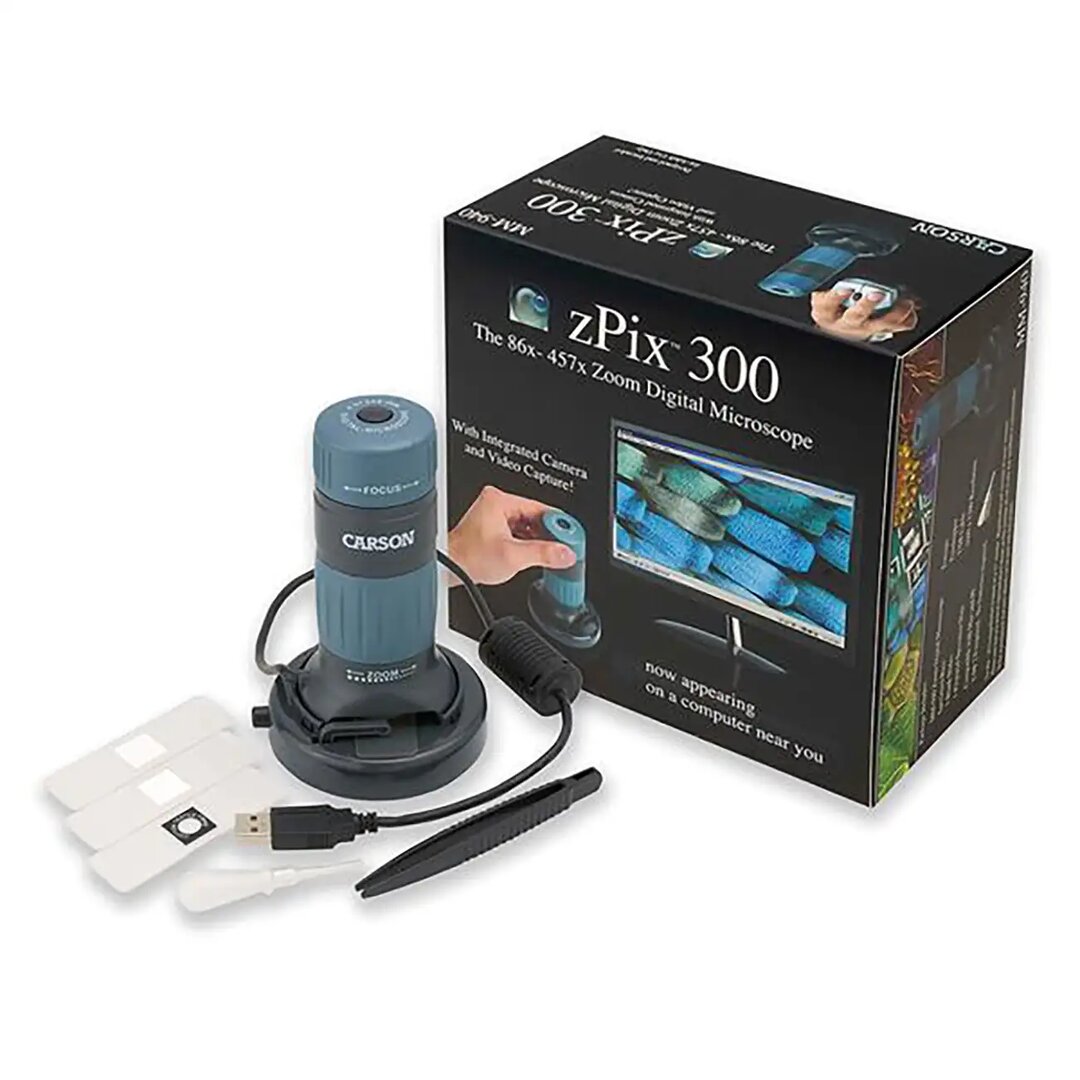 Produktfoto: CARSON zPix 300 USB-Digitalmikroskop, 108-569-fach