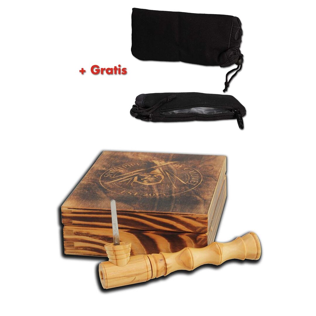 Calumet Deluxepipe Olive Tabakpfeife aus Holz in Größe S