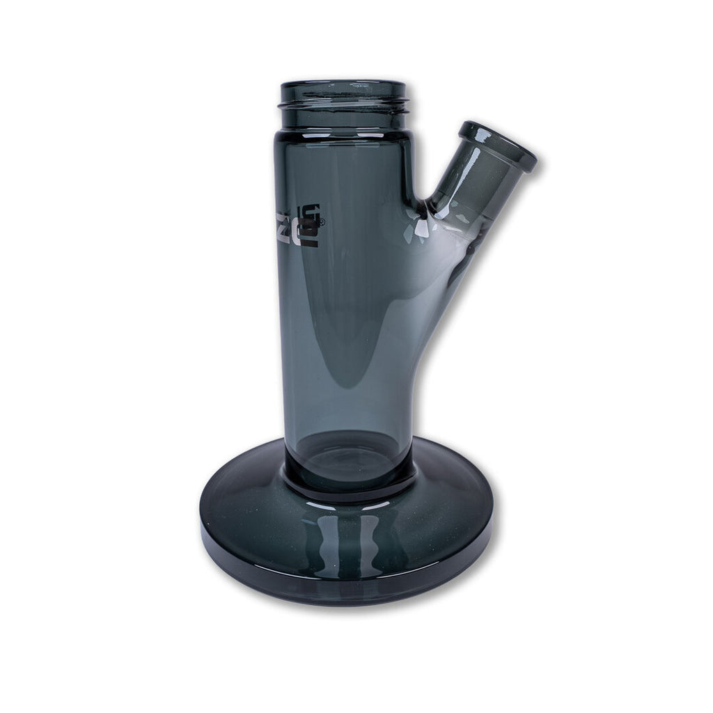 Schwarze Zylinder-Basis Blaze Mix+Match 2.0 aus Borosilikatglas mit Schliff NS 19, 170 mm hoch
