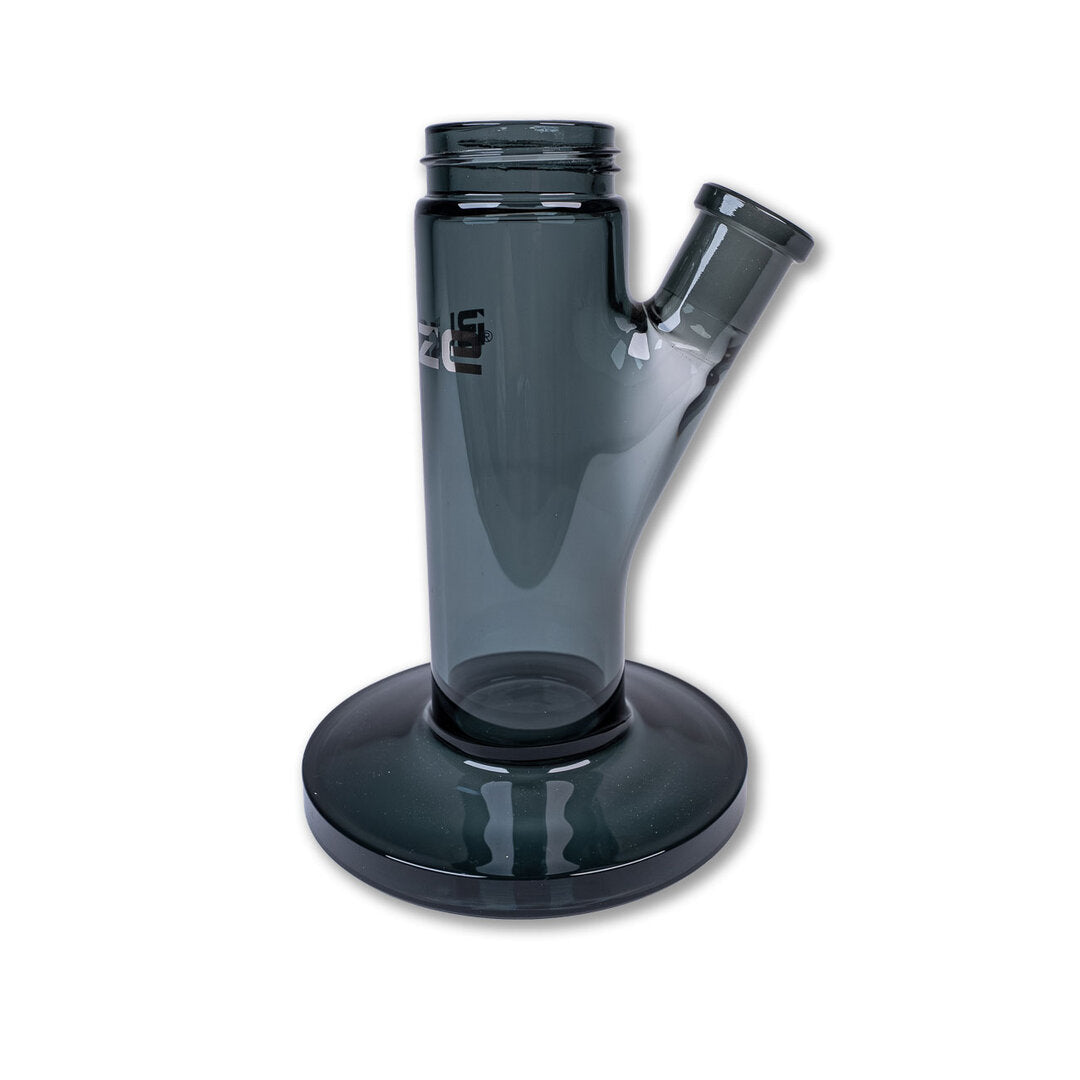 Schwarze Zylinder-Basis Blaze Mix+Match 2.0 aus Borosilikatglas mit Schliff NS 19, 170 mm hoch