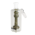 Black Leaf Vorkühler aus Borosilikatglas mit Duschkopfperkolator und Streifenspiralmuster