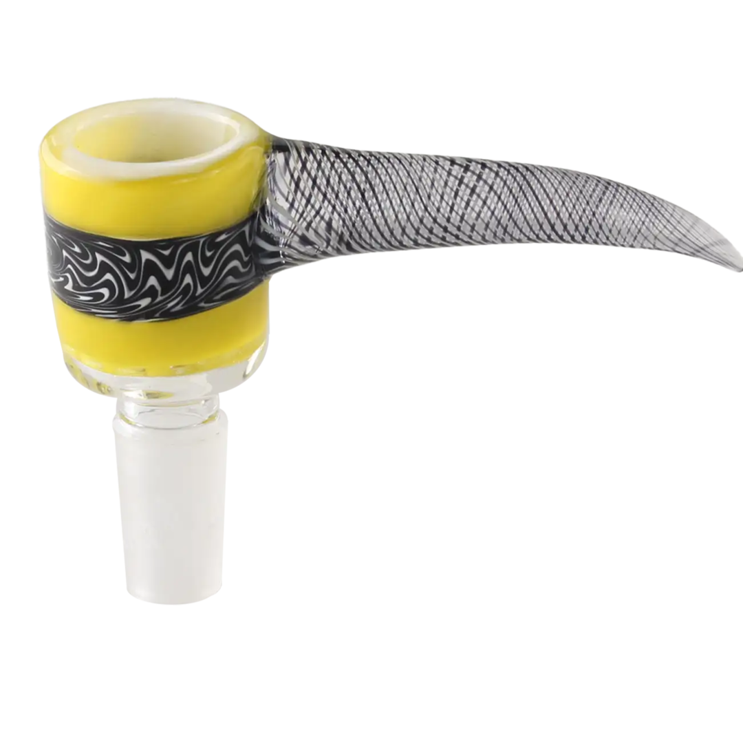 Gelber Glaskopf von Black Leaf mit integriertem Sieb und Lift-off-Griff