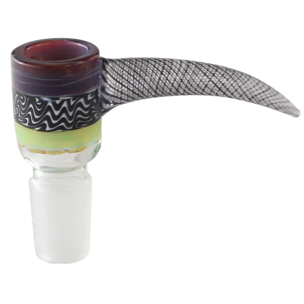 Bunter Glaskopf von Black Leaf mit integriertem Sieb und Lift-off-Griff