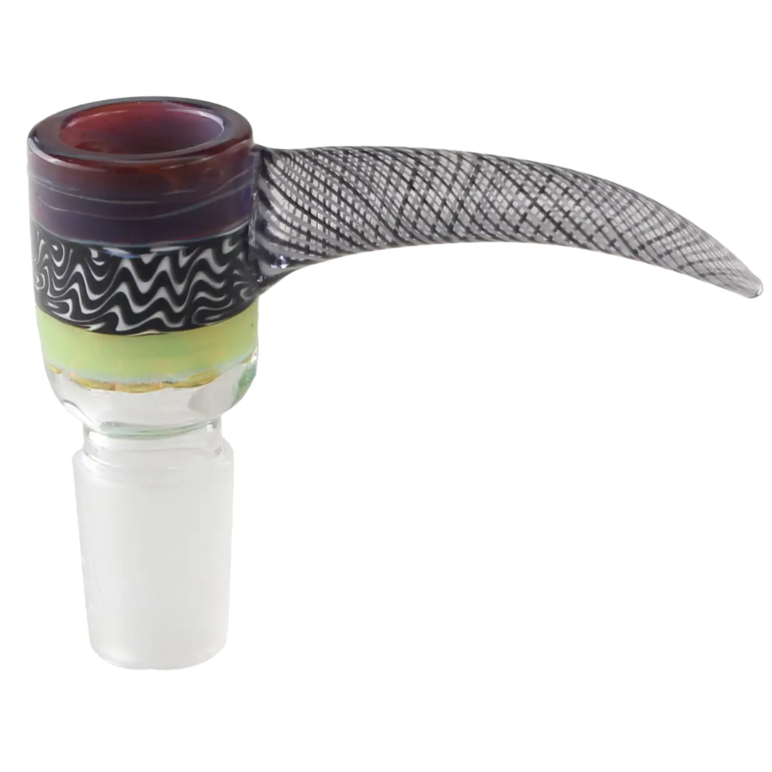 Bunter Glaskopf von Black Leaf mit integriertem Sieb und Lift-off-Griff