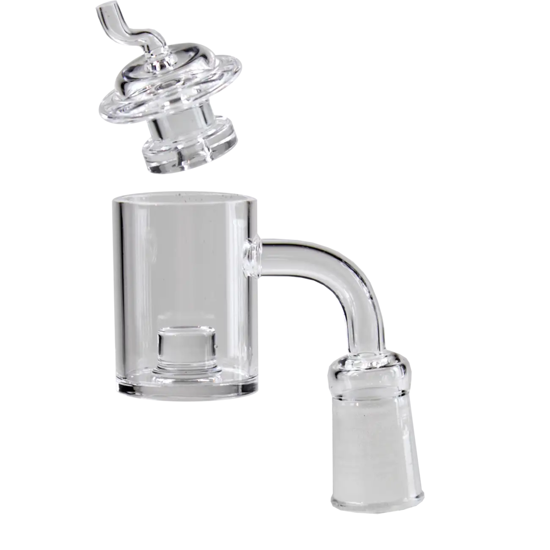 Glasschalen-Set mit Carb Cap in Metalldose, XXL-Glasschale