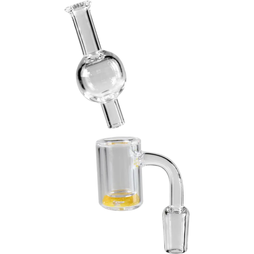 Quarzschalen-Set mit Carb Cap NS 10 in einer Metalldose